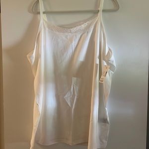 Catherine’s Suprema Collection white spaghetti strap tank top.